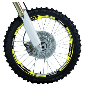 Blackbird Komplet Naklejek na Felgi Racing Żółty Fluo