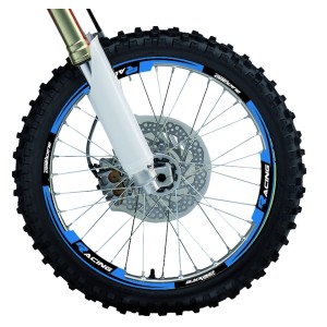 Komplet naklejek na felgi Blackbird Racing - niebieski fluo