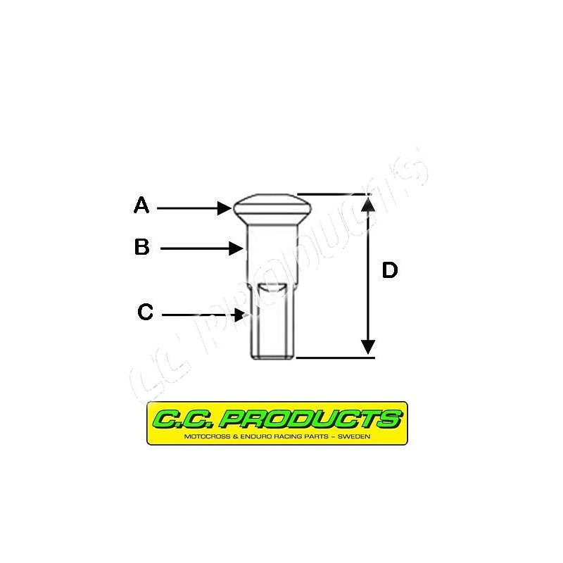 CC NYPEL 9G/300 (3,61mm gwint, 7,6mm główka) - Oferta CC PRODUCTS