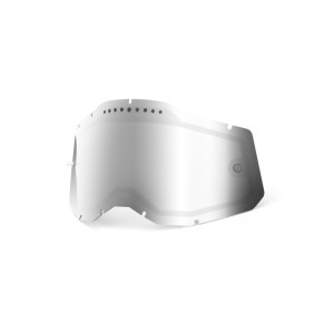 100% RC2/AC2/ST2 szybka wentylowana srebrne lustrzane - Akcesoria do gogli, Kaski i gogle