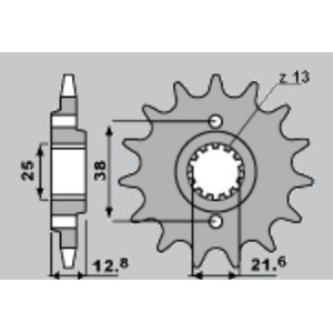 Zębatka przednia 511 14 Kawasaki KLR650, KLX650 - Wyprzedaż!