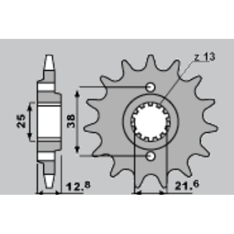 Wyprzedaż Zębatka Przednia 511 14 (A4250511140) do Kawasaki KLR 650 '87-'14