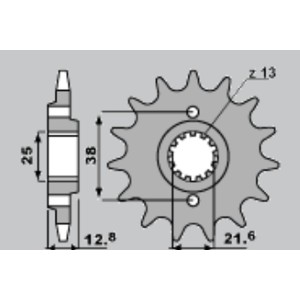 Wyprzedaż Zębatka Przednia 511 15 Kawasaki KLR 650 '90-'14