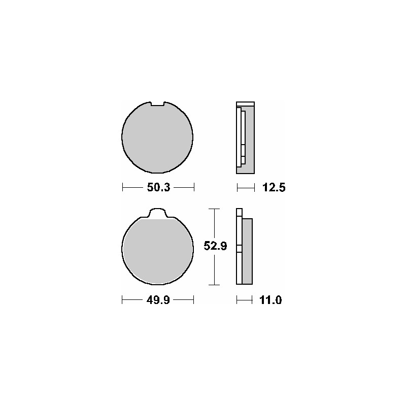 Klocki hamulcowe SBS KH35 Street Standard Ceramic do Suzuki GS400/425/750/850/1000 - czarne