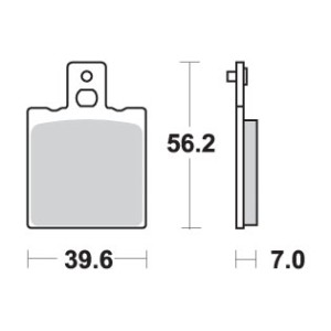 Klocki hamulcowe SBS KH047 / KH47 Street Standart Ceramic - Czarny