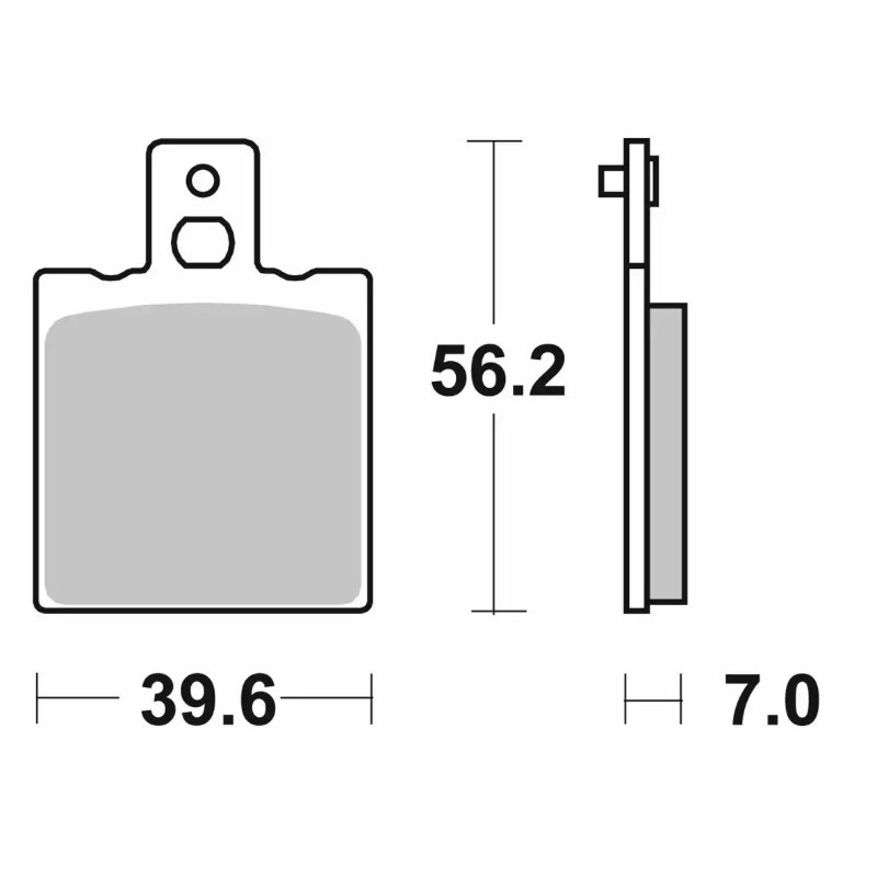SBS KLOCKI HAMULCOWE NOWOŚĆ KH047 / KH47 OFF-ROAD SINTER KOLOR ZŁOTY