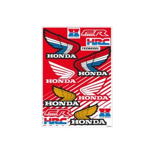 TECNOSEL (BLACKBIRD) KOMPLET NAKLEJEK REKLAMOWYCH - Logo Honda Vintage