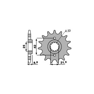 Zębatka przednia 523 16 18NC do Suzuki GS 500E - JTF516.16