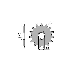 PBR WYPRZEDAZ ZĘBATKA PRZEDNIA 526 18 18NC KAWASAKI ZX 12R 00-06 (JTF517.18) (ŁAŃC. 530)