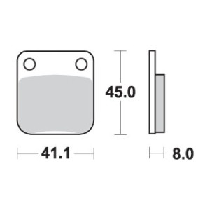 Klocki hamulcowe SBS KH54 Off-Road Sinter - Złoty kolor