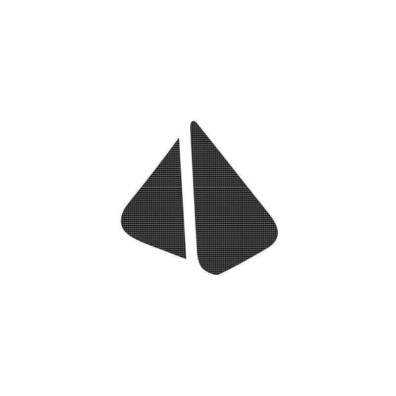 Komplet naklejek na puszkę filtra Kawasaki KXF 250/450 '06-'08 (carbon look)