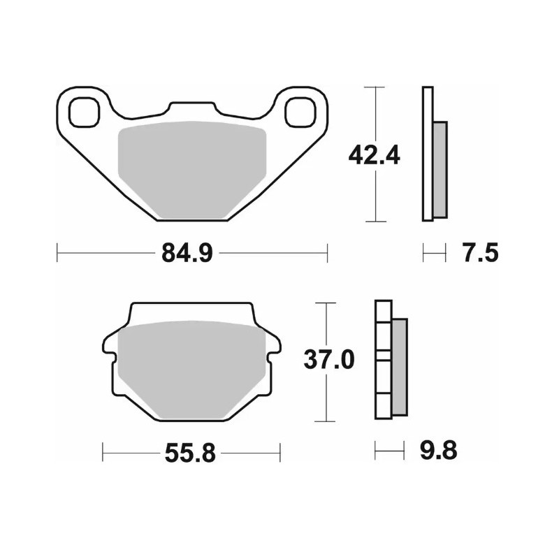 SBS KLOCKI HAMULCOWE NOWOŚĆ KH067 OFF-ROAD SINTER KOLOR ZŁOTY