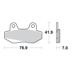 Klocki hamulcowe SBS KH86 Street Standart Ceramic czarne