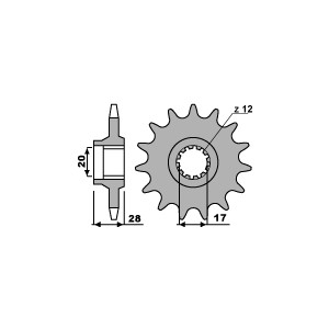 PBR Zębatka przednia 556 13 18NC (Łańcuch 520) - Opis, Cena, Sklep | MotoShop.pl