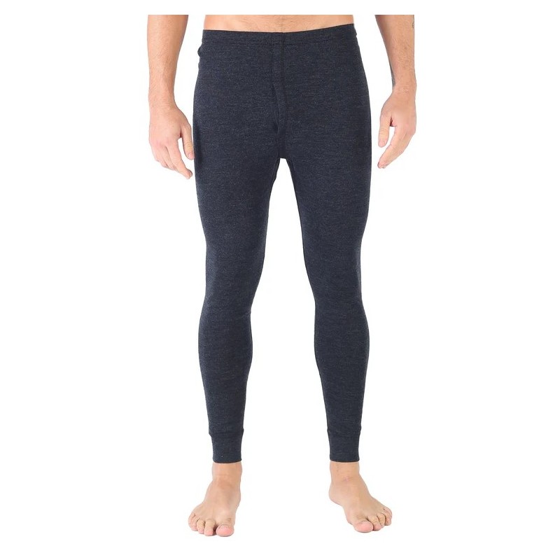 WOOLONA ATLAS Bielizna Termoaktywna Męska XL Antracyt 100% Wełna Merino