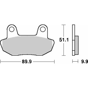 Klocki hamulcowe SBS KH90 Street Standard Ceramic czarne