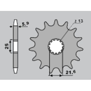 WYPRZEDAŻ ZĘBATKA PRZEDNIA 565 16 SUZUKI GS500E '89-'93 - JTF565.16
