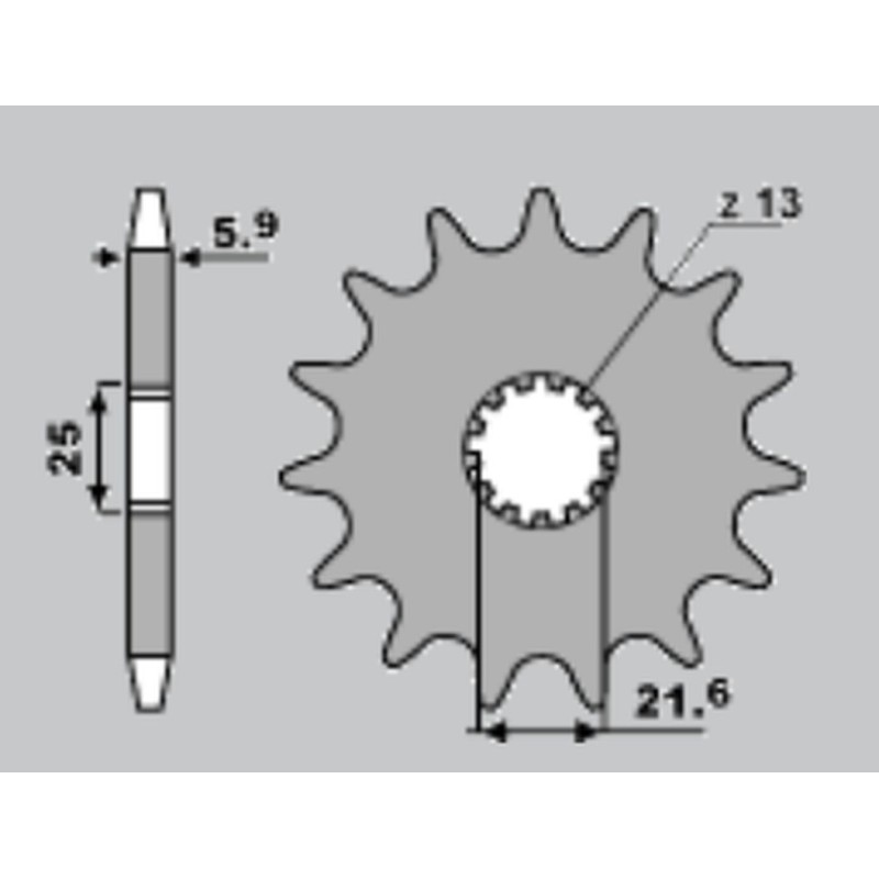 WYPRZEDAŻ ZĘBATKA PRZEDNIA 565 16 SUZUKI GS500E '89-'93 - JTF565.16