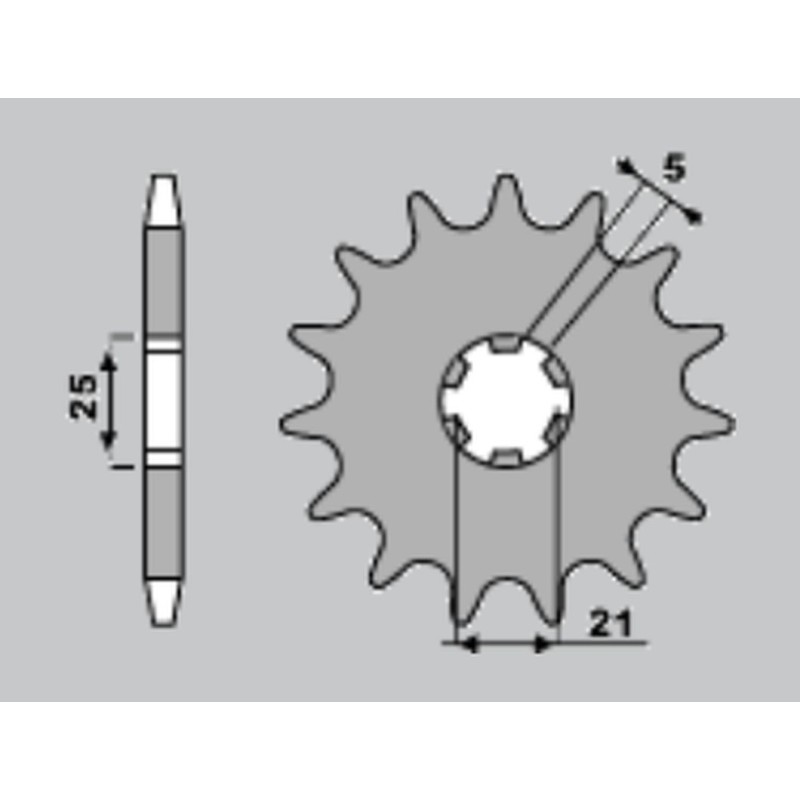Zębatka przednia Yamaha XV 250 XV 250 XVS 250 JTF569.16
