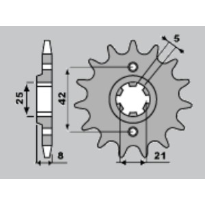 JR WYPRZEDAŻ ZĘBATKA PRZEDNIA 575 14 YAMAHA XT 600 '83-'86 (-1) (JTF575.14)