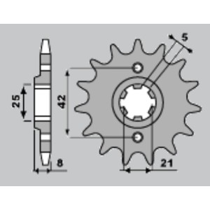 Zębatka przednia 575 15 Yamaha XT 600 '83-'86 - Wyprzedaż!