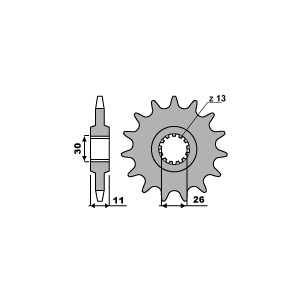 PBR WYPRZEDAZ ZĘBATKA PRZEDNIA 579 14 18NC (ŁAŃC. 530)