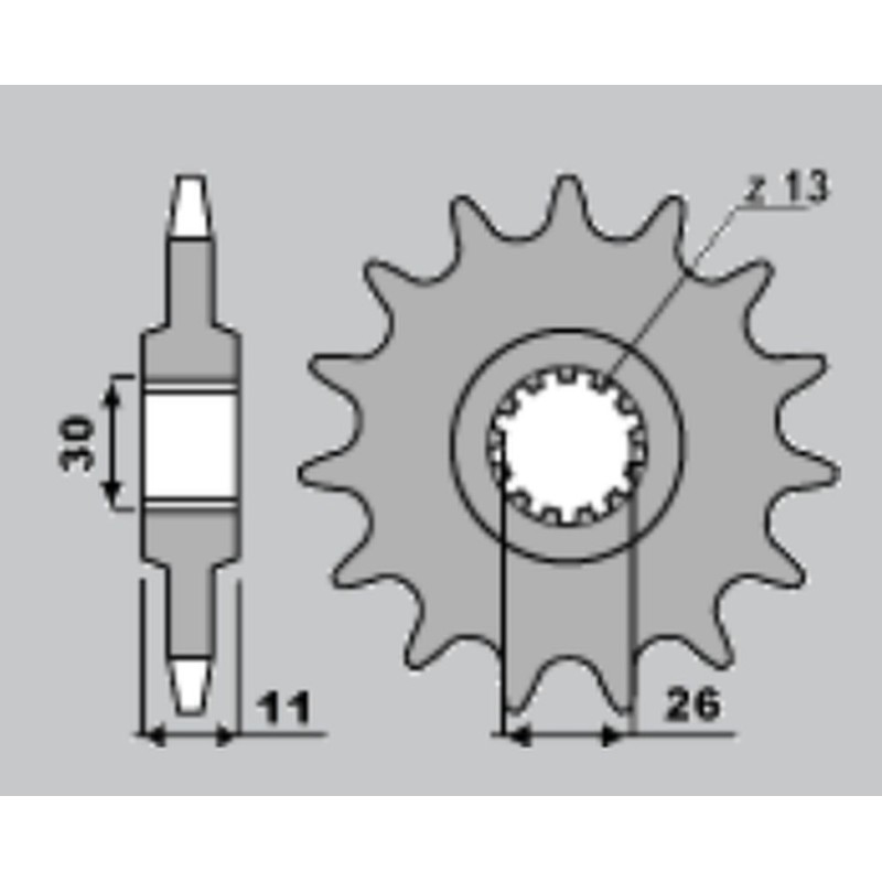 Zębatka przednia 579 18 do Yamaha FZ1 '06-'13, R1 '04-'14, FJ 1100 1200