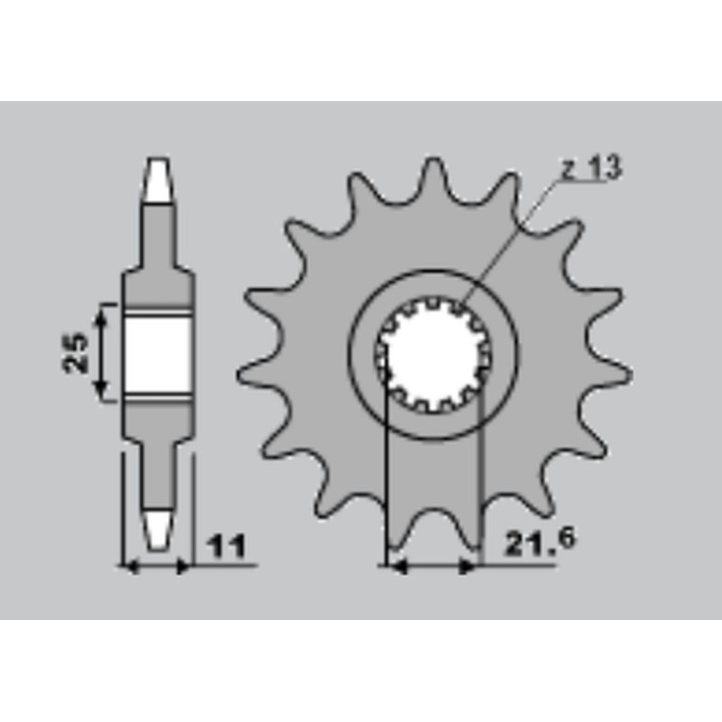 Wyprzedaż zębatka przednia 580 17 Yamaha FZR 1000/ FZ6/ R6 (JTF580.17)