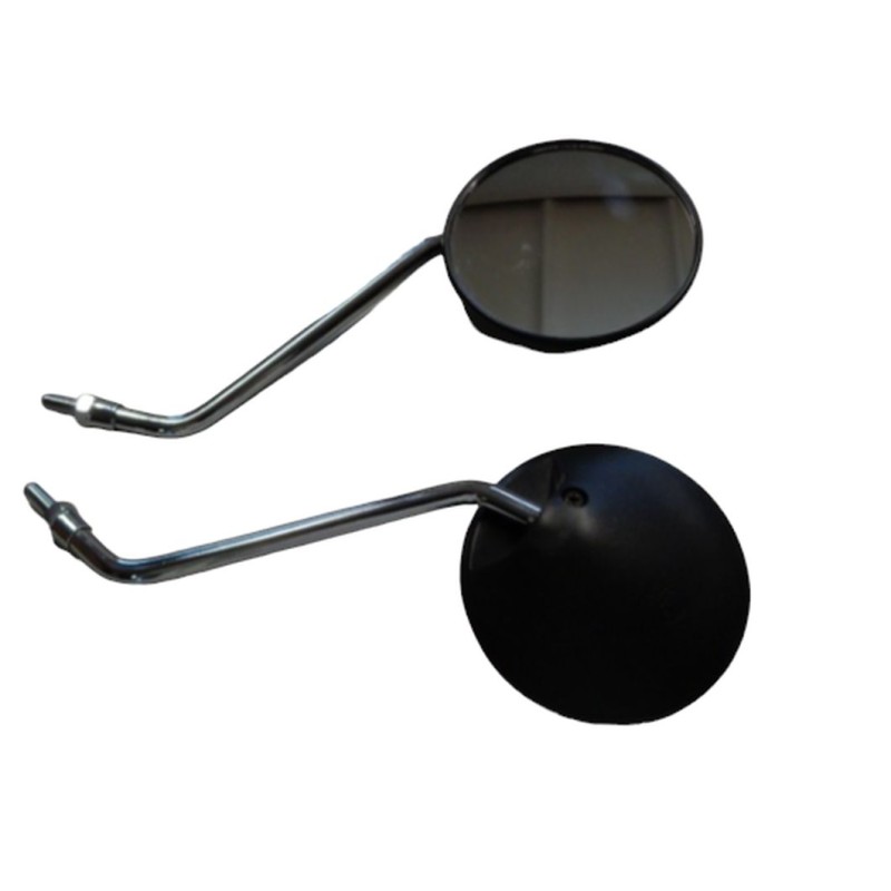 Lusterko uniwersalne bez homologacji 2 sztuki komplet (M8/1,25) gwint prawy/lewy, kolor czarny