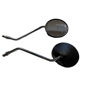 Lusterko uniwersalne komplet z homologacją (M10/1,25) gwint prawy - czarny/srebrny (2 sztuki) - Honda