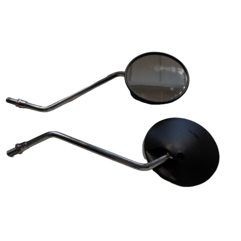 Lusterko uniwersalne komplet z homologacją (M10/1,25) gwint prawy - czarny/srebrny (2 sztuki) - Honda