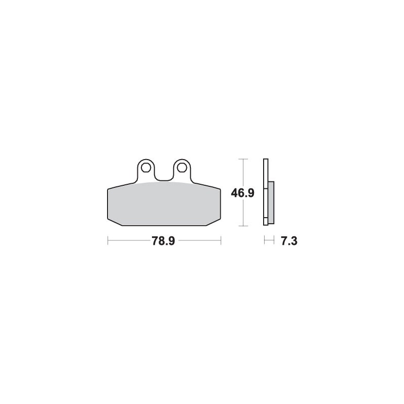 Klocki hamulcowe SBS KH256 Street Standard Ceramic czarne