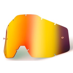 100 PROCENT WYPRZEDAŻ SZYBA/SZYBKA POJEDYNCZA DO GOGLI RACECRAFT 1 / ACCURI 1 / STRATA 1 RED MIRROR