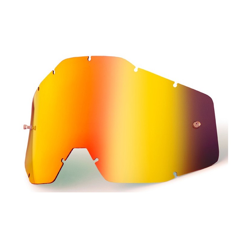 100 PROCENT WYPRZEDAŻ SZYBA/SZYBKA POJEDYNCZA DO GOGLI RACECRAFT 1 / ACCURI 1 / STRATA 1 RED MIRROR