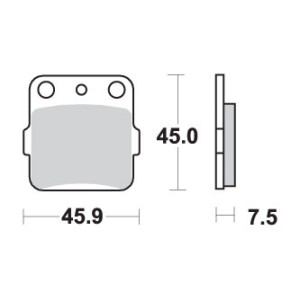 Klocki hamulcowe SBS KH084 Street Standart Ceramic - kolor czarny