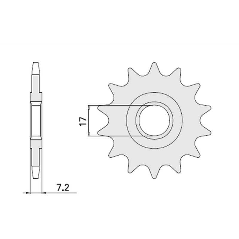 Wyprzedaż zębatka przednia 600 13 Aprilia 50 (4020-13)