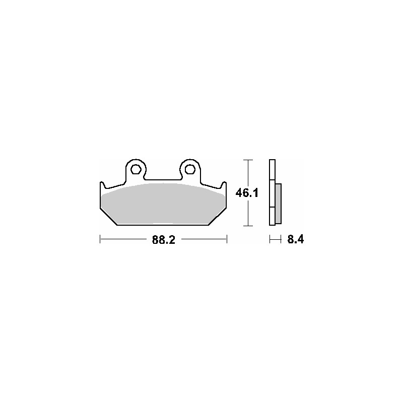 Klocki hamulcowe SBS KH124 Street Standart Ceramic - kolor czarny
