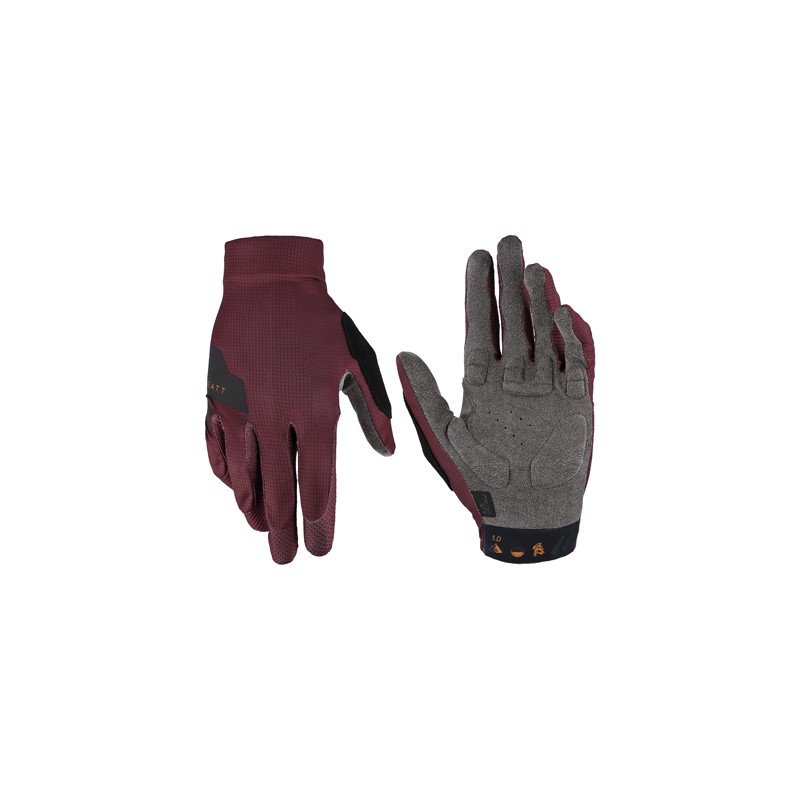 Rękawice rowerowe Leatt MTB 1.0 Malbec fioletowe rozmiar S