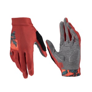 LEATT RĘKAWICE ROWEROWE MTB 1.0 GLOVE LAVA BORDOWY ROZMIAR S