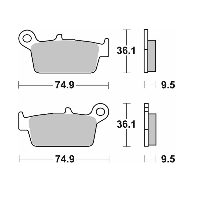 SBS KLOCKI HAMULCOWE NOWOŚĆ KH131 OFF-ROAD CARBON