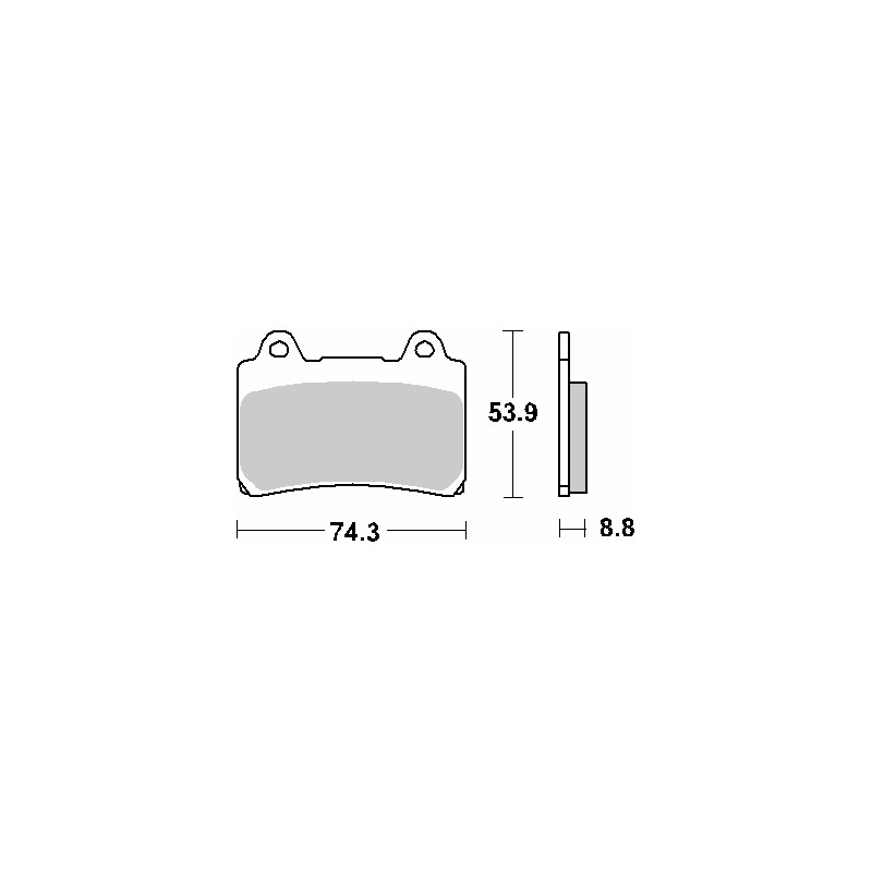 Klocki hamulcowe SBS KH123 Street Performance - Złote, Promocja