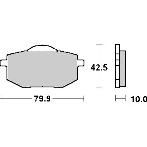 Klocki hamulcowe SBS KH136 Street Standard Ceramic - czarne