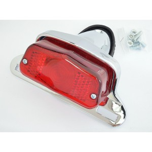 Lampa tylna EMGO 2025/02 do klasyków z chromowanym mocowaniem tablicy rejestracyjnej