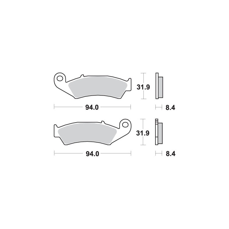 Klocki hamulcowe SBS KH143 Street Performance - wyprzedaż, kolor złoty