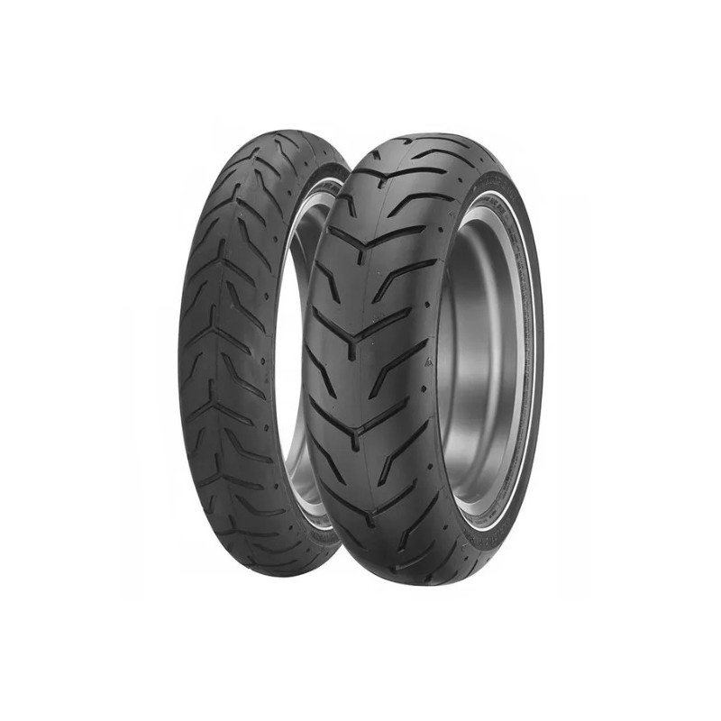 dunlop opona 130/80b17 d408 65h tl przód sw wąski biały pas harley-davidson dot 01-25/2023