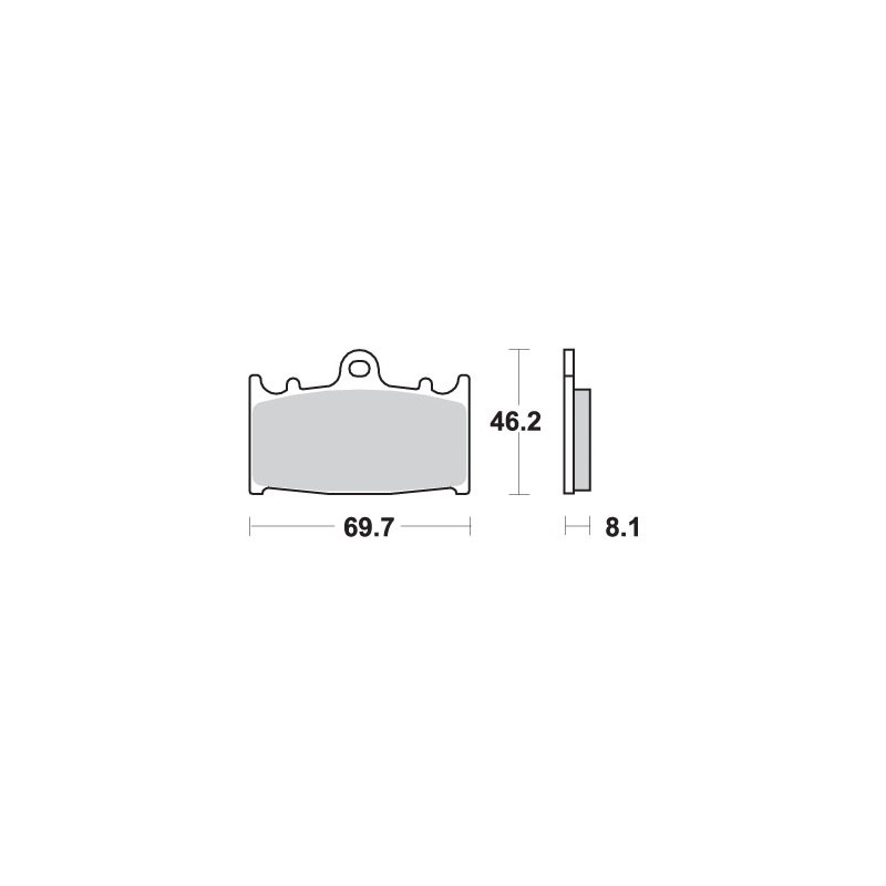 Klocki hamulcowe SBS KH158 Street Standart Ceramic - czarne