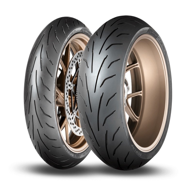 DUNLOP KOMPLET OPON (637484/24) 120/70ZR17 SPMAX QUALIFIER CORE (58W) TL PRZÓD DOT 2024 + (637860/25) 200/50ZR17 SPMAX QUALIFIER