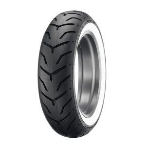 DUNLOP OPONA 180/65B16 D407 T MT 81H TL TYŁ WWW BIAŁY BOK HARLEY DAVIDSON