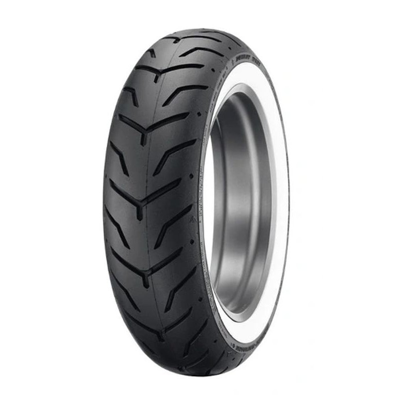 DUNLOP OPONA 180/65B16 D407 T MT 81H TL TYŁ WWW BIAŁY BOK HARLEY DAVIDSON