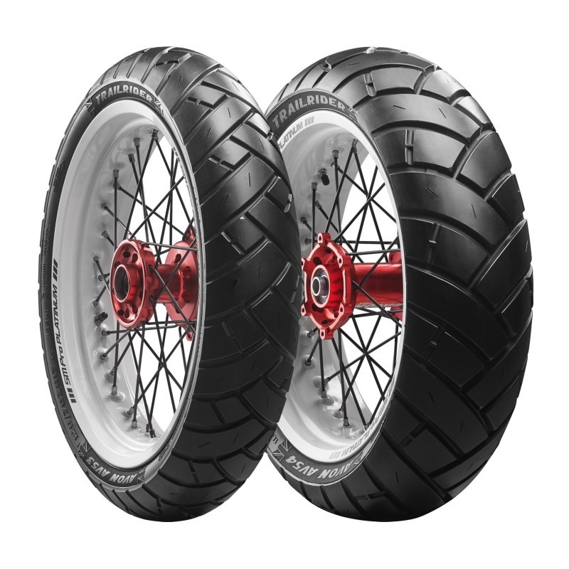 Komplet opon AVON 90/90-21 TRAILRIDER AV53 54V TL PRZÓD i 150/70R18 TRAILRIDER AV54